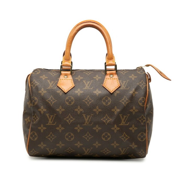 ルイ ヴィトン モノグラム スピーディ25 ミニボストンバッグ ハンドバッグ M41528 ブラウン PVC レザー レディース LOUIS VUITTON 【中古】