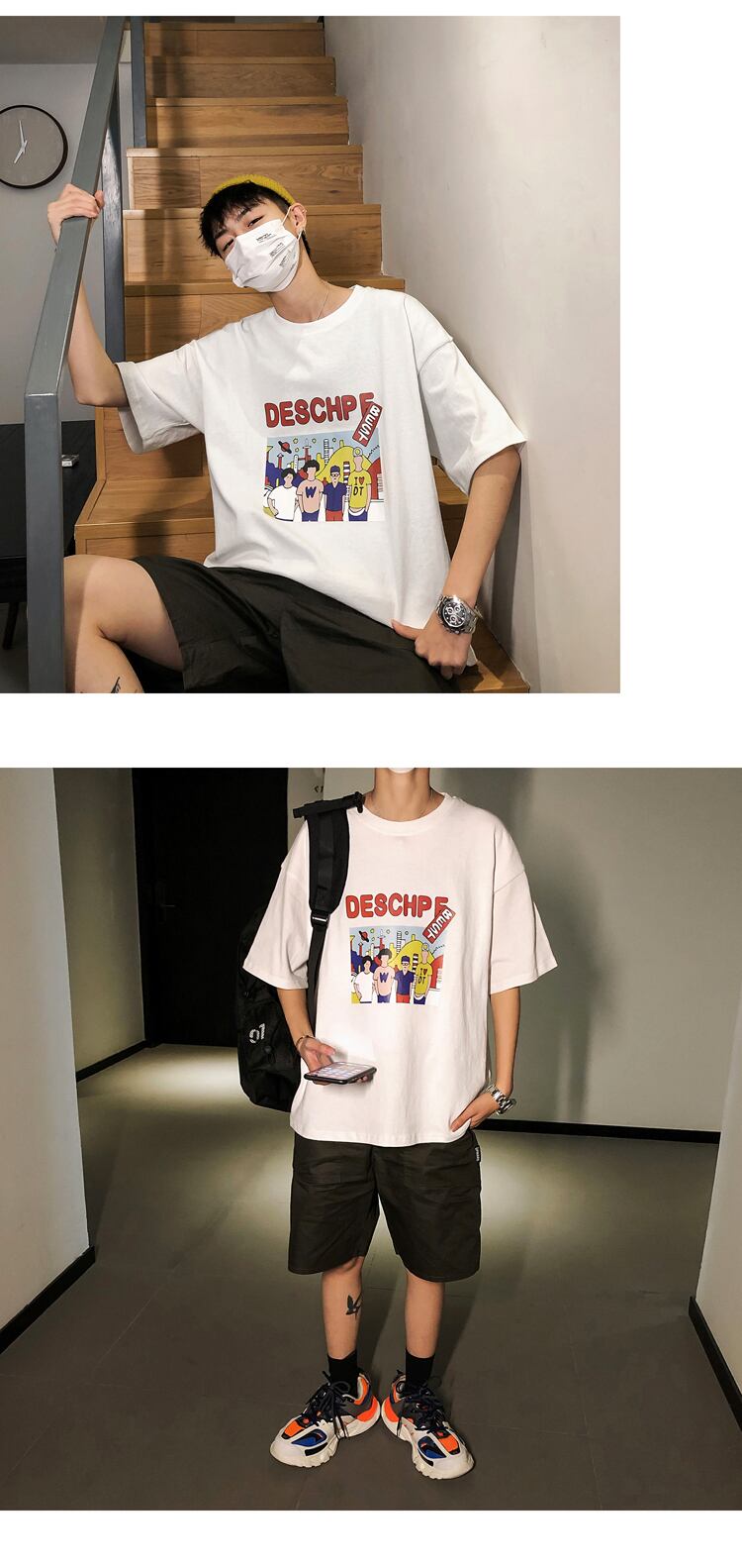 全3色 Tシャツ カットソー カジュアル シンプル 無地 おしゃれ