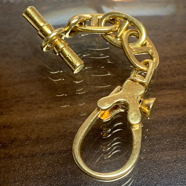 VINTAGE GUCCI 18K Gold Anchor Chain Key Holder | ヴィンテージ グッチ 18K ゴールド アンカー チェーン キー ホルダー