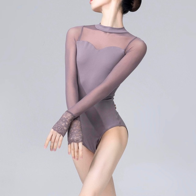 レースカフス スリーブレオタード L1335