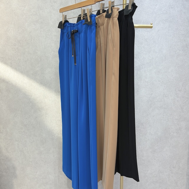 【PASSIONE】【定番】ウエストリボンワイドパンツ