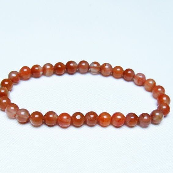 ナンホーンアゲート ブレスレット 6mm アゲート ブレス 一点物 メール便可 [M便 1/10] 111-47437