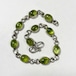 925 Silver & Peridot Link Bracelet