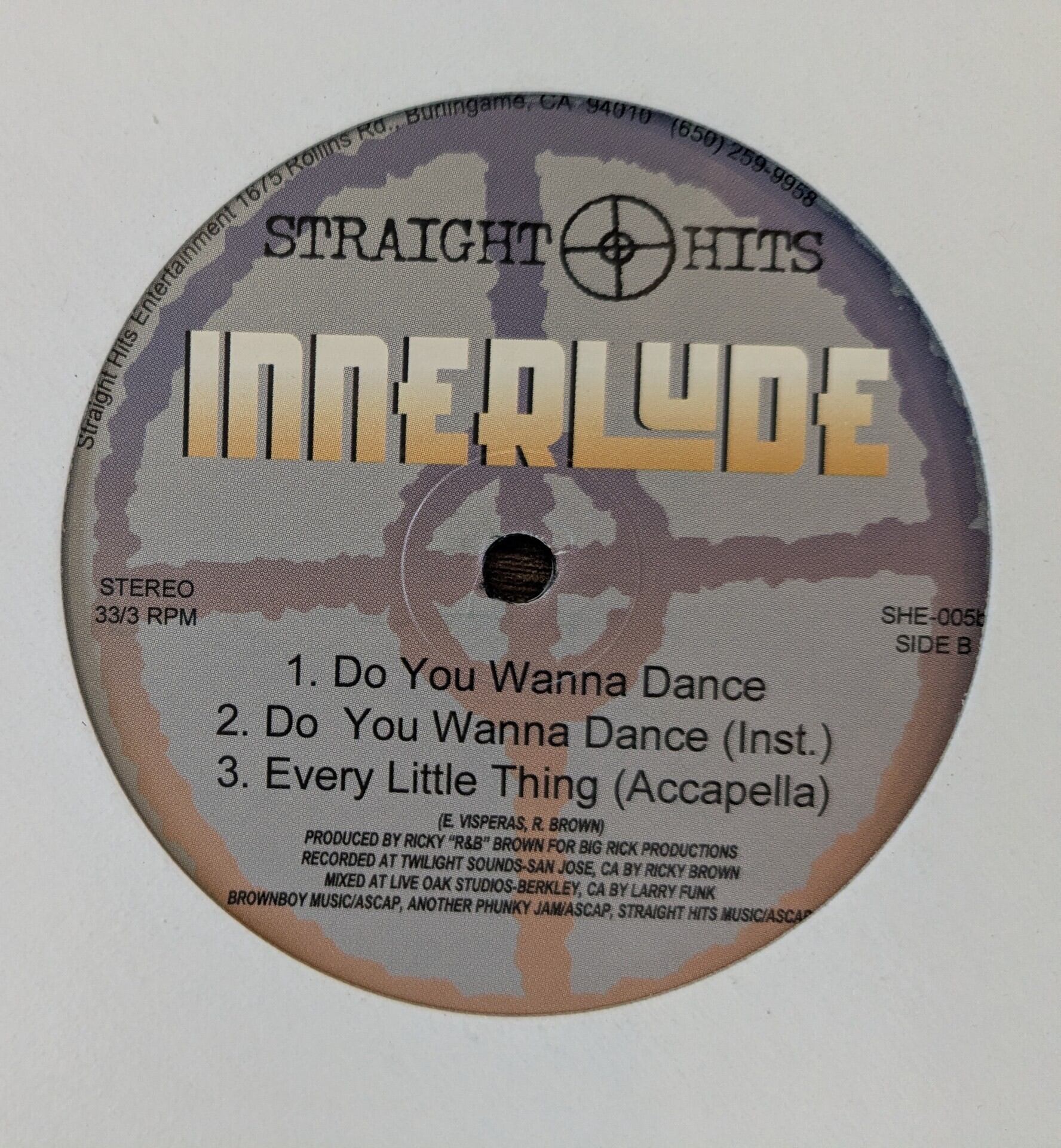 Innerlude「Your Smile / Do You Wanna Dance」:12inchレコード | 音と
