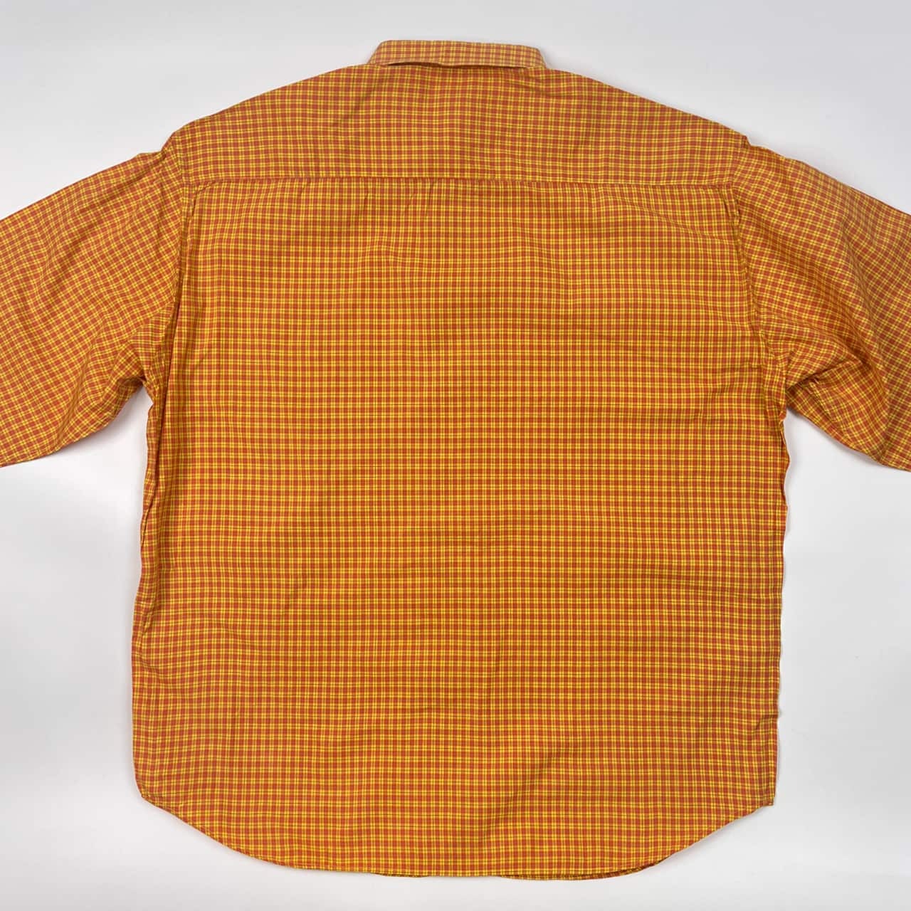 Mademoiselle NON NON sports マドモアゼルノンノン チェック 長袖シャツ /イエロー×オレンジ系 レディース