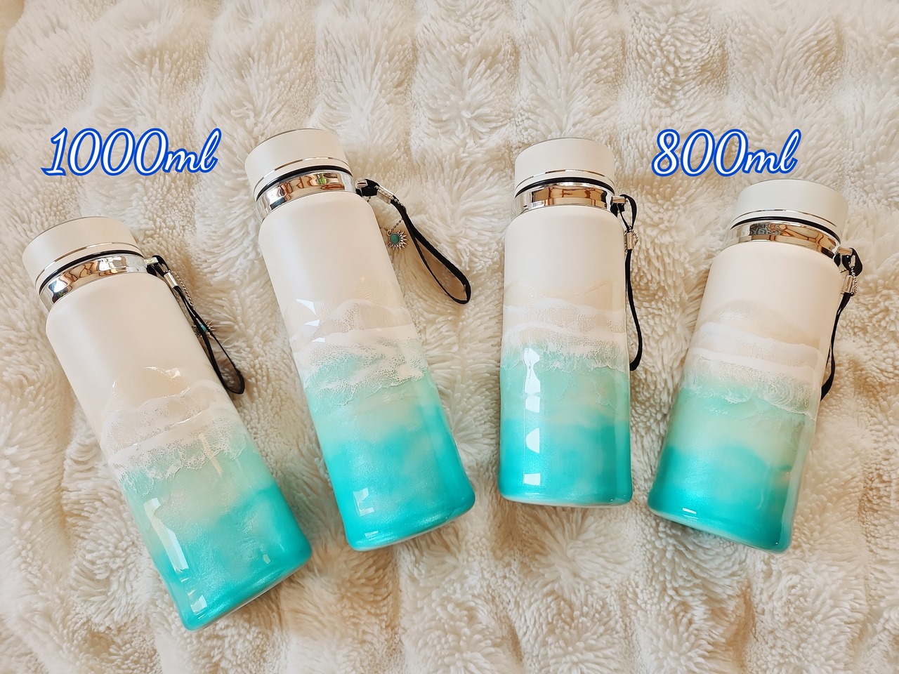 488.オーシャンレジンアート ステンレスボトル1000ml