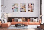 絵画/アートパネル/インテリア/モダン/北欧/おしゃれ　アートパネル３枚セット(即納商品)