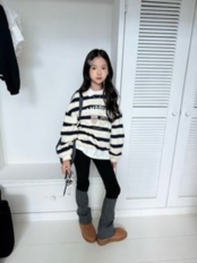 【予約】 comma　ケンブリッジトレーナー 26autumn 韓国ブランド　キッズ　女の子　小学生　コンマ　韓国子供服　トレンド