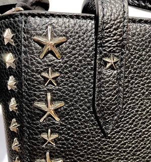 JIMMY CHOO ジミーチュウ ショルダー バック PEGASI N/S UFF/BLK/SLV