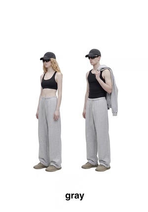 GEECHOOSEMONEY ベーシックワイドストレート スウェットパンツ