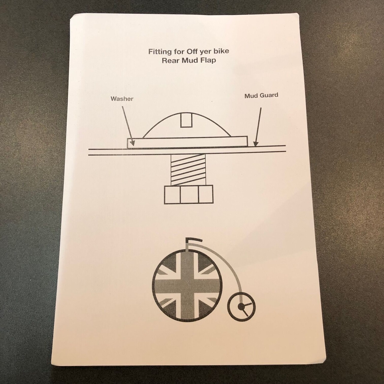Off yer bike [Leather mudflap set]