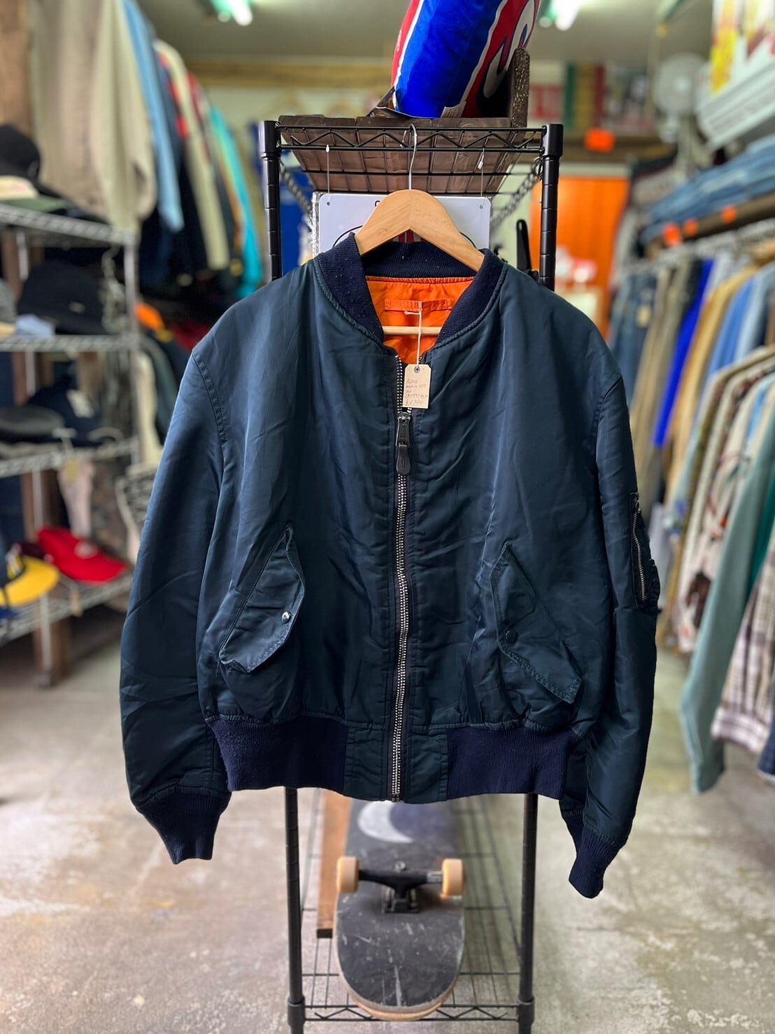 size XL】90s ALPHA アルファ USA製 USAF MA-1 フライトジャケット