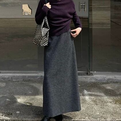 ウール ストレート スカート YH9752