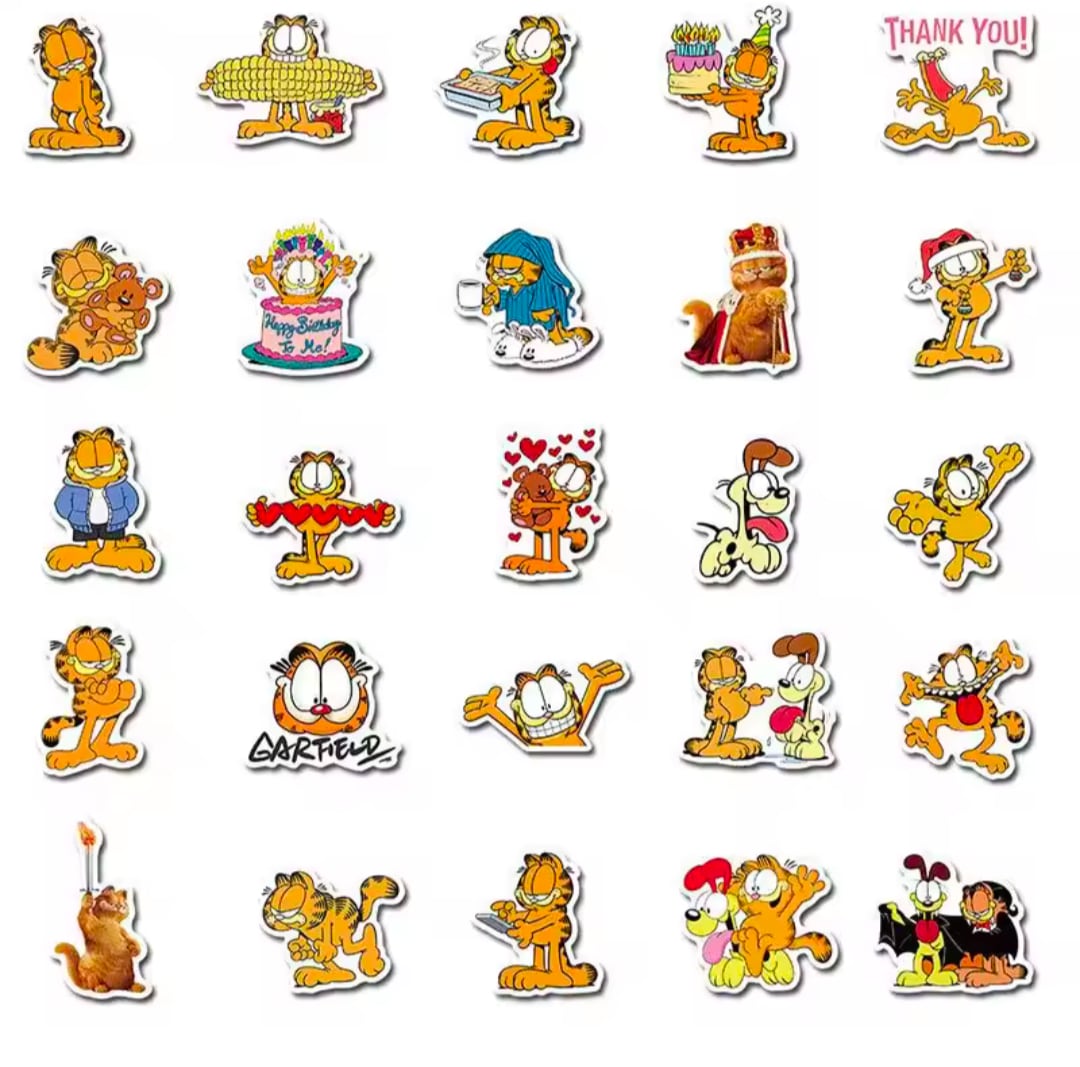送料無料!【 Garfield / ガーフィールド 】STICKER(ステッカー)50枚SET 〚アメリカン雑貨 アメトイ〛