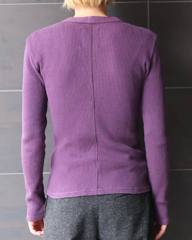【ripvanwinkle】henley-neck thermal top