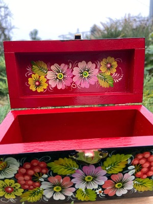 ペトリキフカ・ジュエリーボックス16 cm（Khomenko）