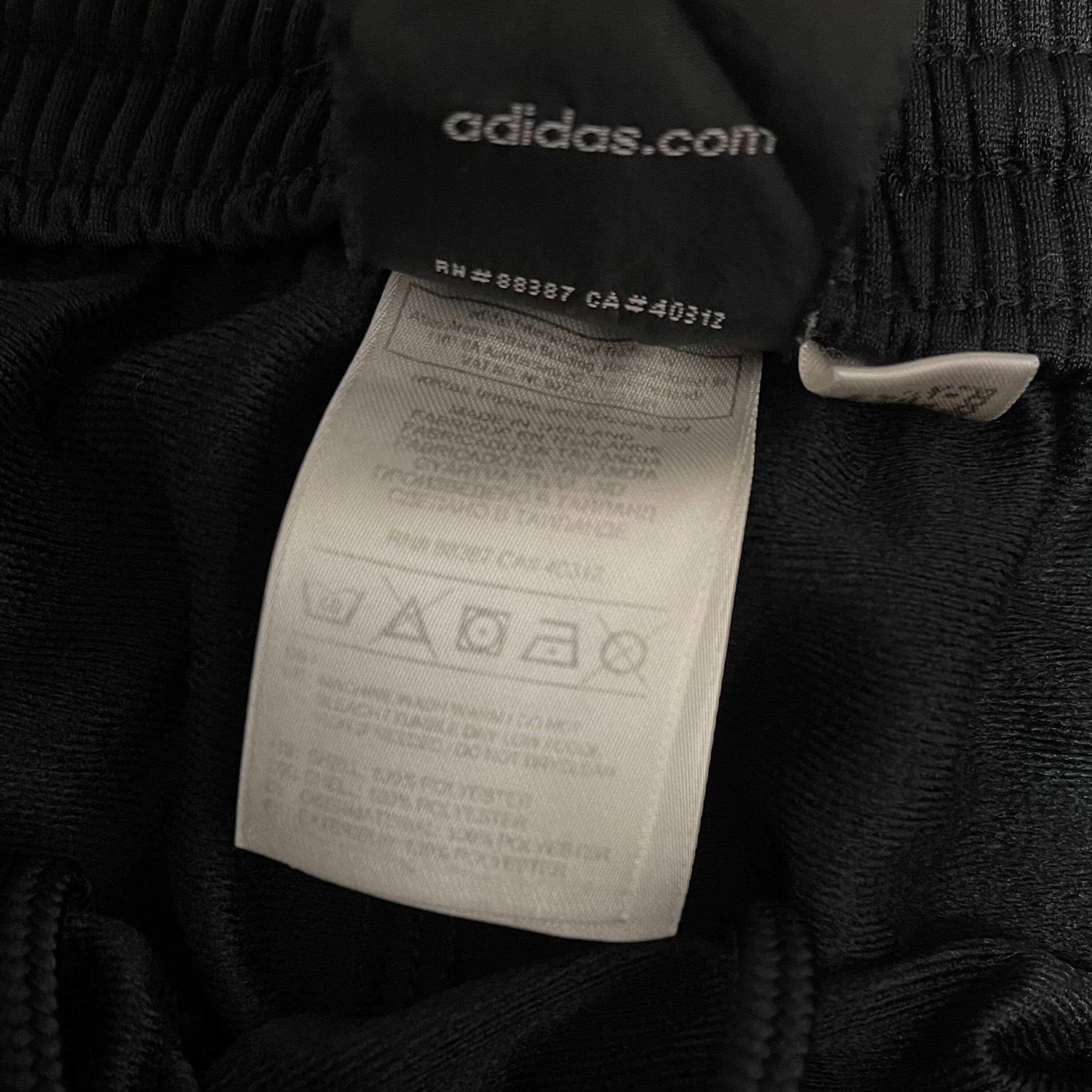 adidas アディダス トラックジャケット 黒色×白色 Lサイズ