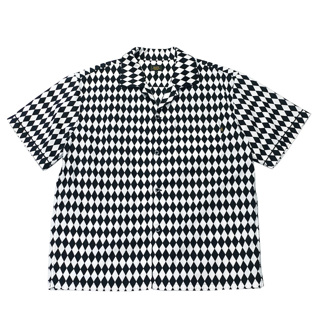 RATS ラッツ ダイヤモンドパターン 半袖シャツ Lサイズ 半袖シャツ / RATS(ラッツ) / CHECKERD FLAG S/S SHIRT(24'RS-0507