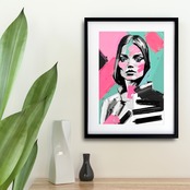 Mirthful 抽象アートポスター｜陽気さと美しさを描くファッショナブルアート｜シンプルモダン空間に映える上質インテリアA3ポスター