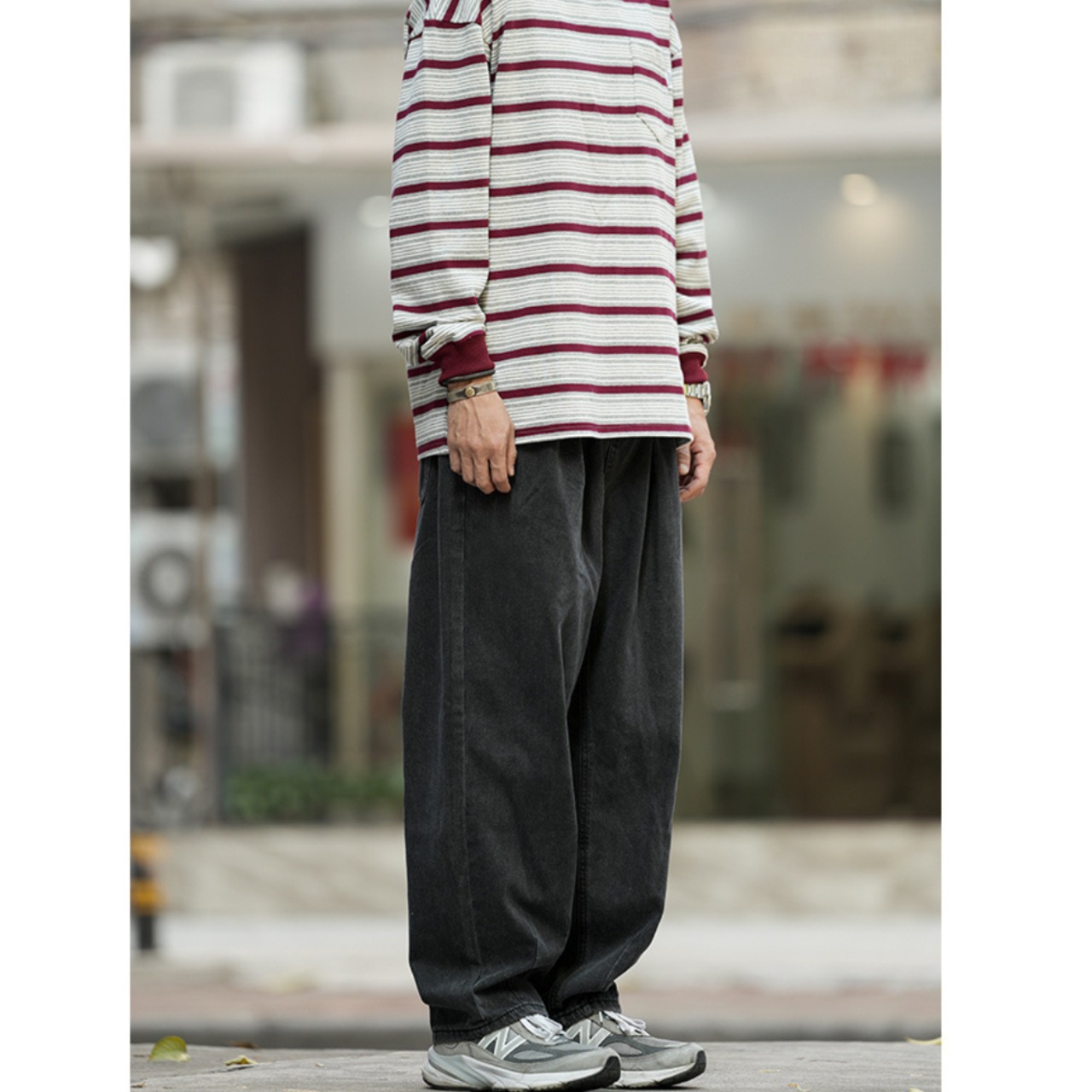 Baggy wide denim pants  0314 - 2