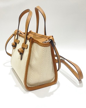 GIANNI CHIARINI ジャンニキアリーニ ハンドバッグ ショルダー レディース BS 8065 WNDCHEV/ECRU ミス マルチェッラ