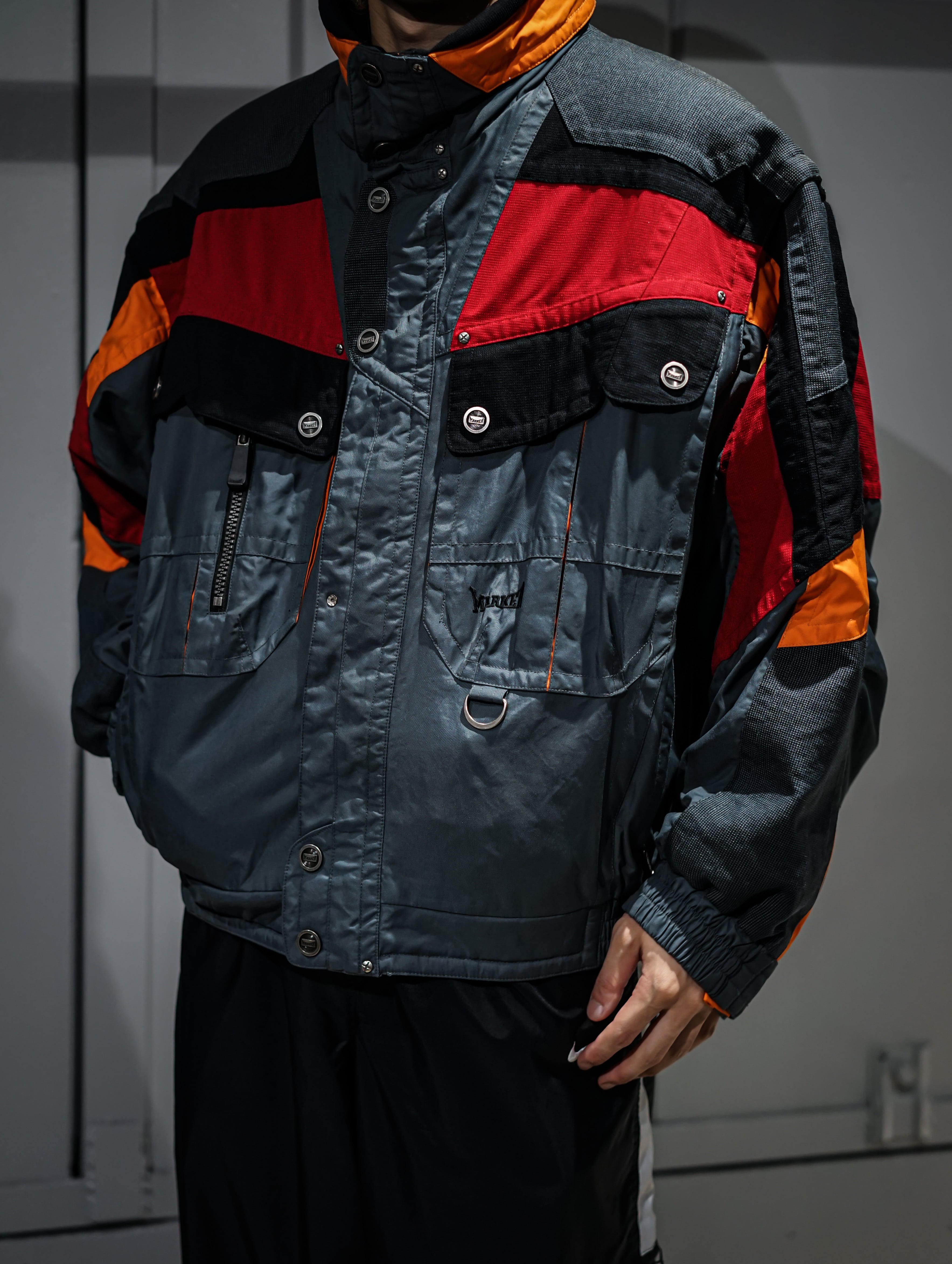 add (C) vintage】2way Gimmick Mulch Panel Pattern Vintage Nylon  