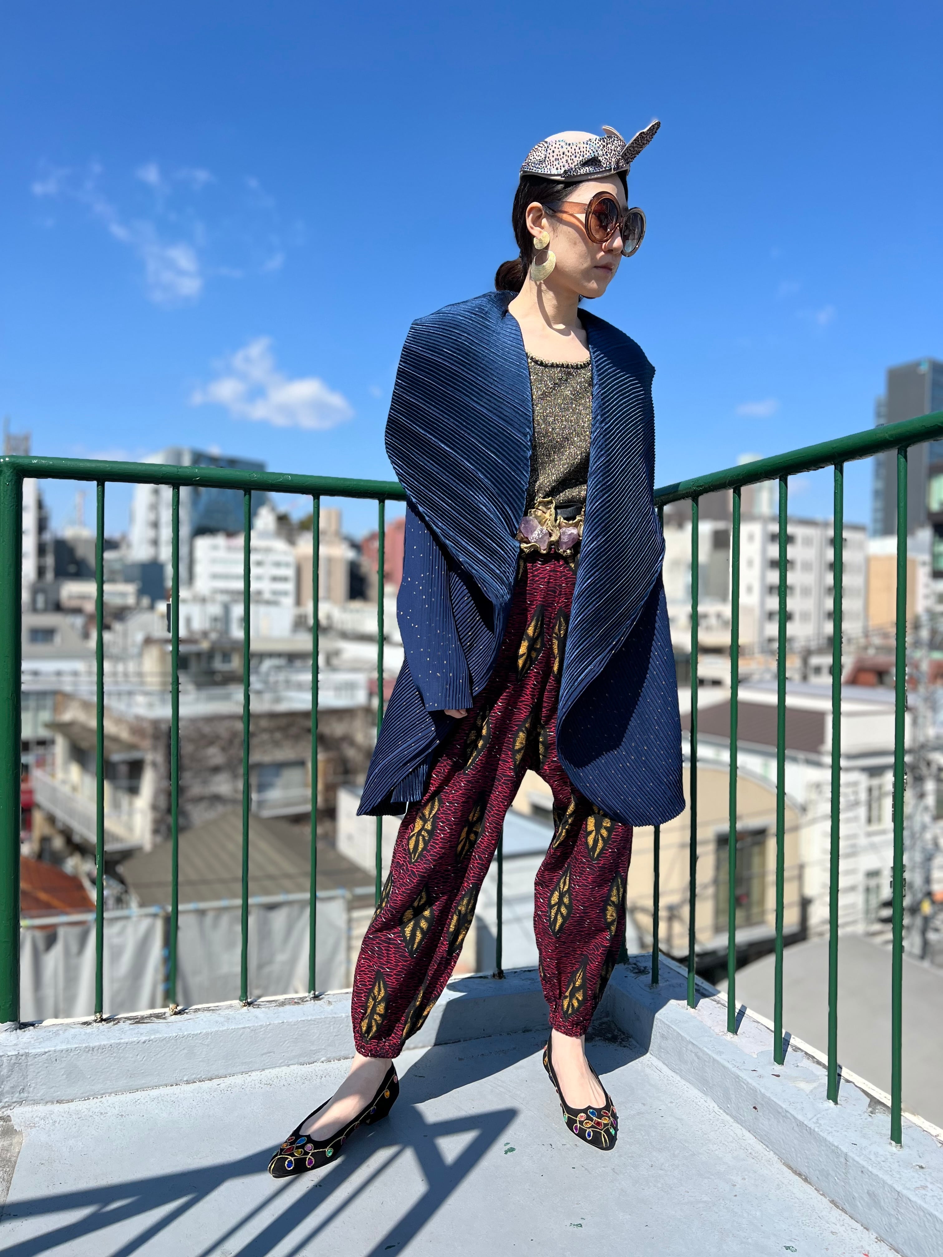 70s vintage アフリカン バティック フレア パンツ ヒッピー カエル レディース 70s vintage アフリカン バティック フレア パンツ