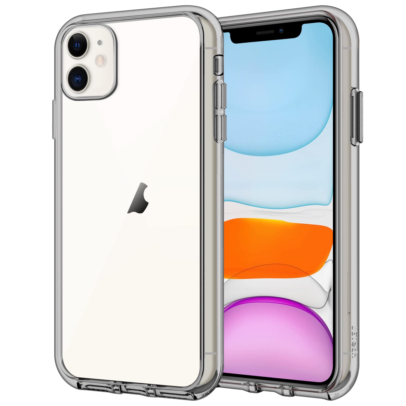 JETech iPhone 11用 ケース 黄ばみ防止 (グレー)