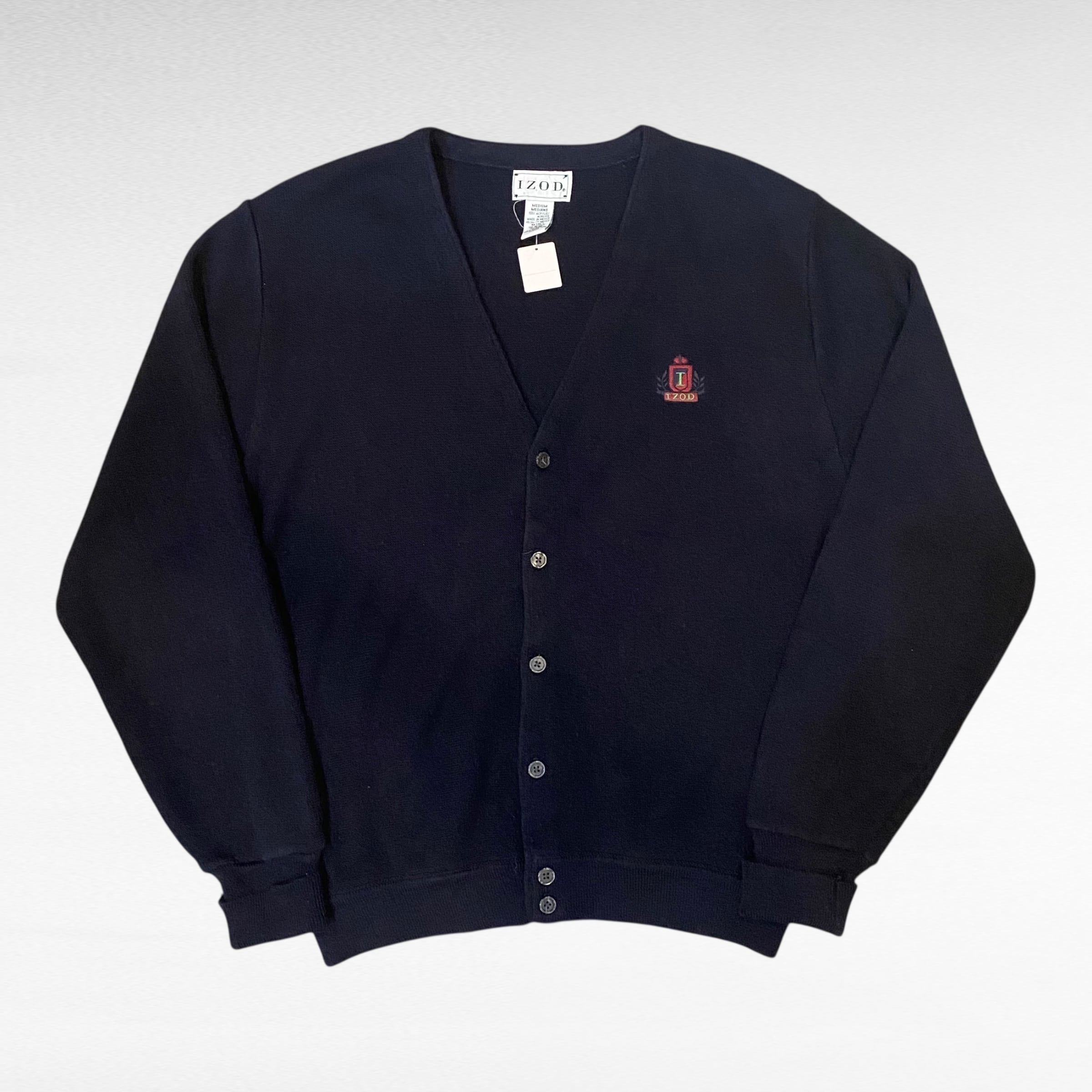 90s - Jantzen ジャンセン　カーディガン　総柄　黒　ブラック　M 90s - Jantzen ジャンセン カーディガン 総柄 黒 ブラック M 90s