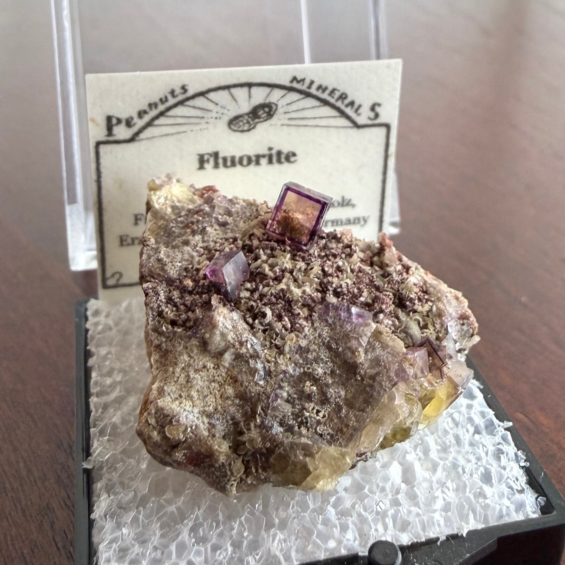 フローライト / パイライト【Fluorite with Pyrite】ドイツ産