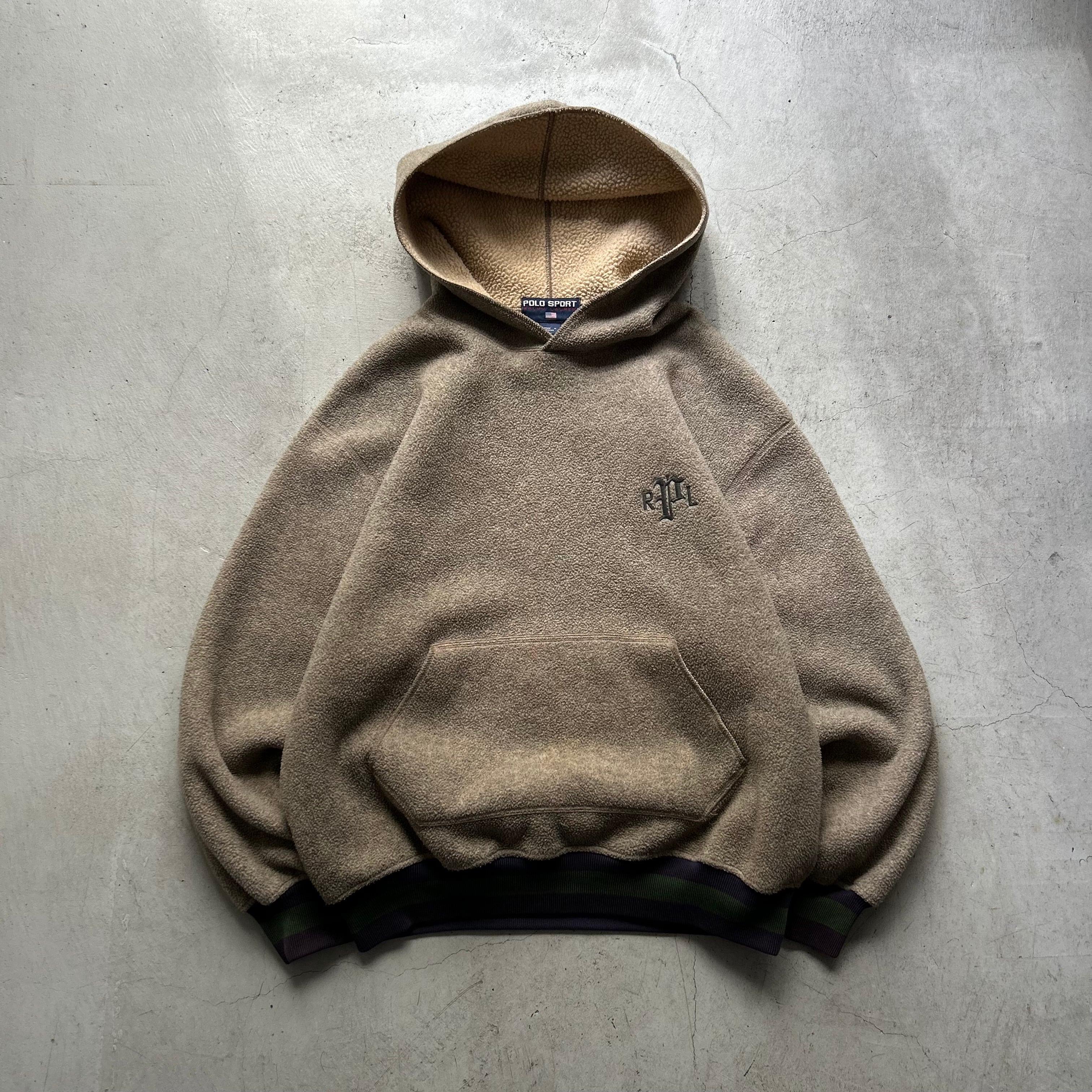 1990s POLO SPORT fleece P/O hoodie【高円寺店】 | What'z up