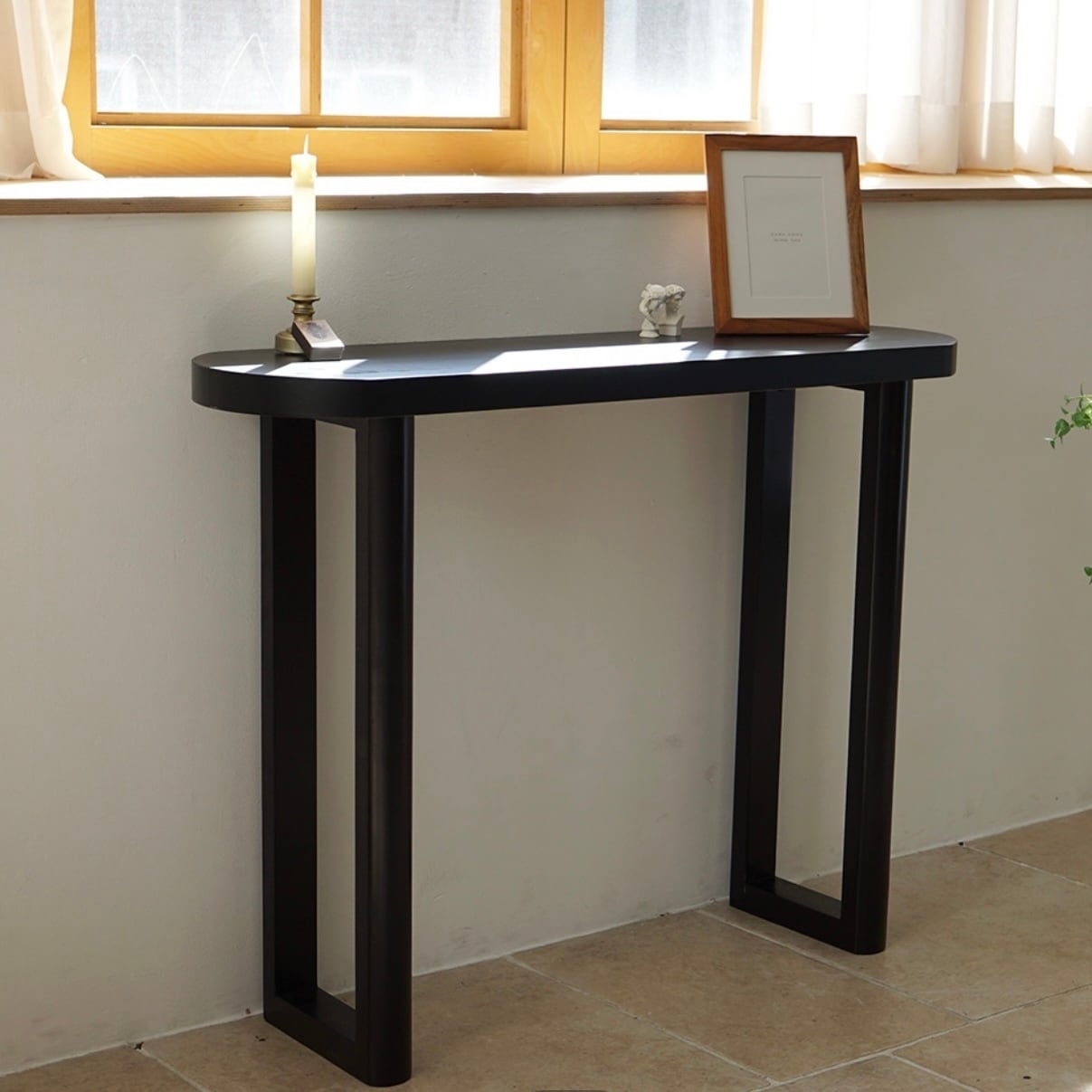 half moon console table 4colors / ハーフムーン コンソール スリム