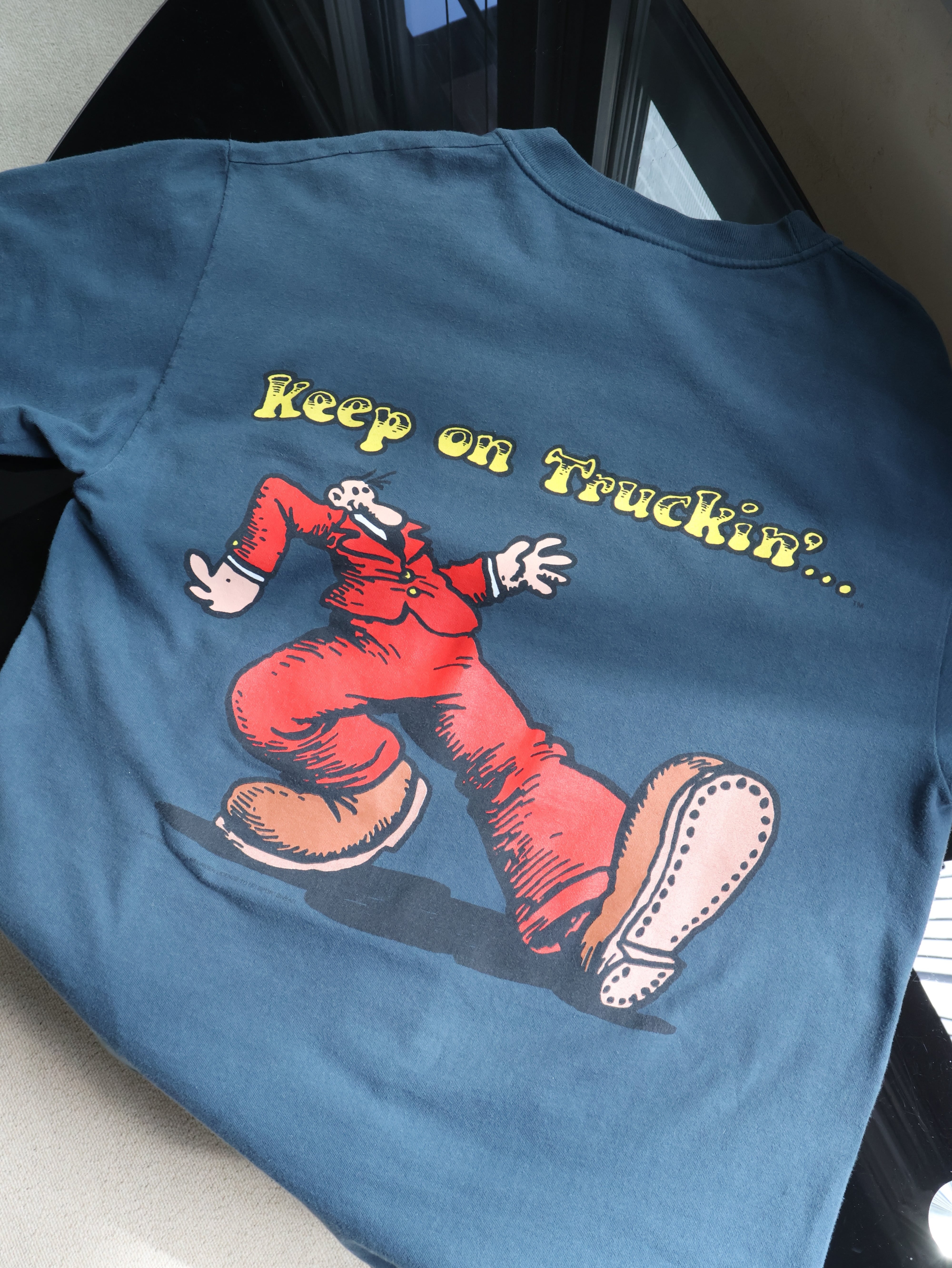 90s keep on Truckin' Robert Crumb TEE 表記L ロバート・クラム