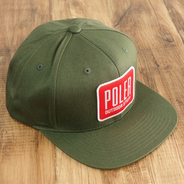 POLER ポーラー HYPE PATCH HAT キャップ オリーブ