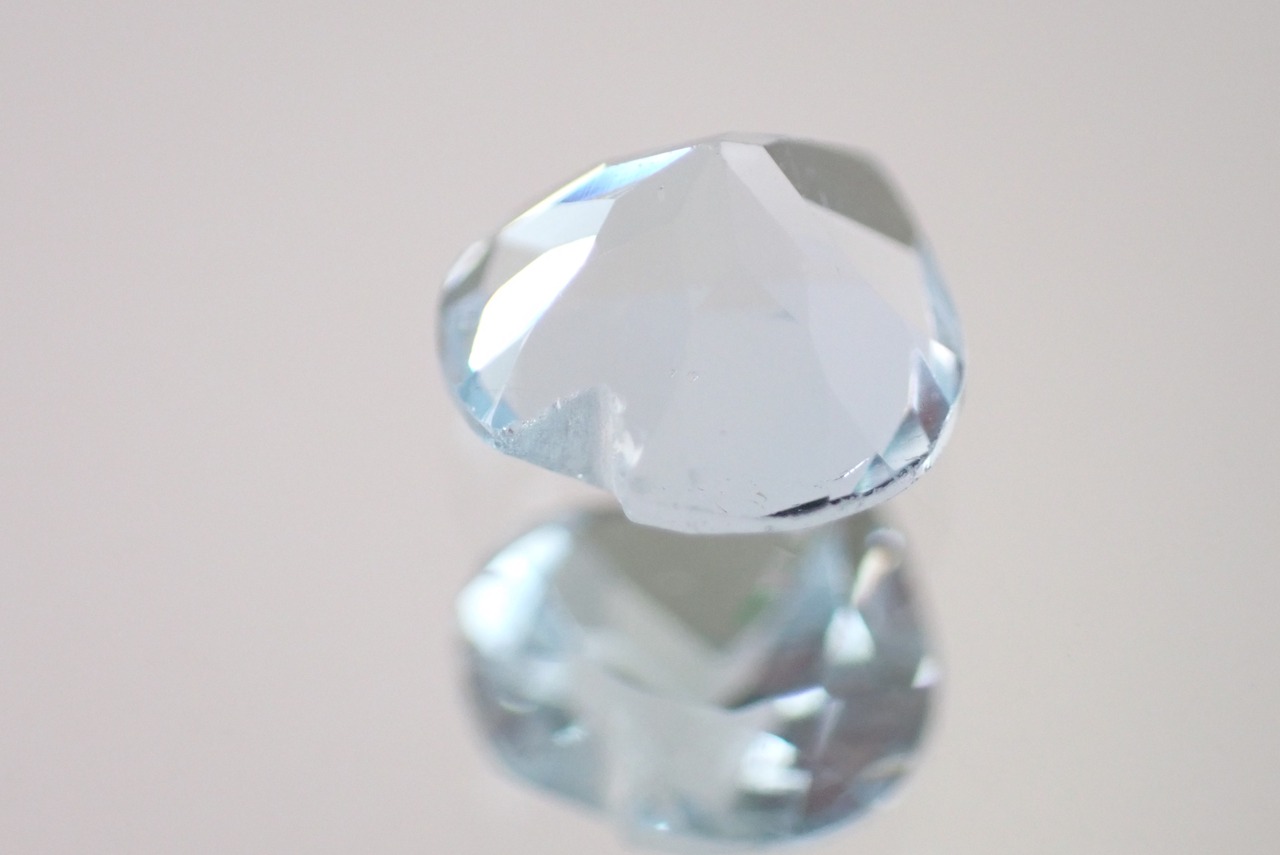 ブルートパーズ(ハートカット)　0.95ct　[C4‐105]