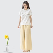 TRUBE リラックスストライプワイドパンツ【M~L】カラシ