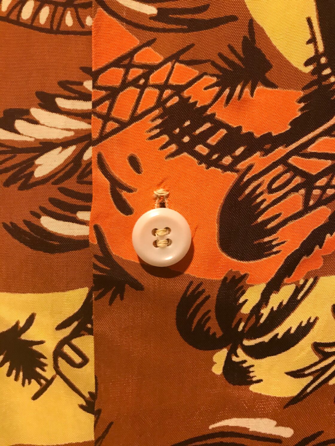 40年代 vintage RANDOM WEAR ロングスリーブ レーヨン アロハシャツ 