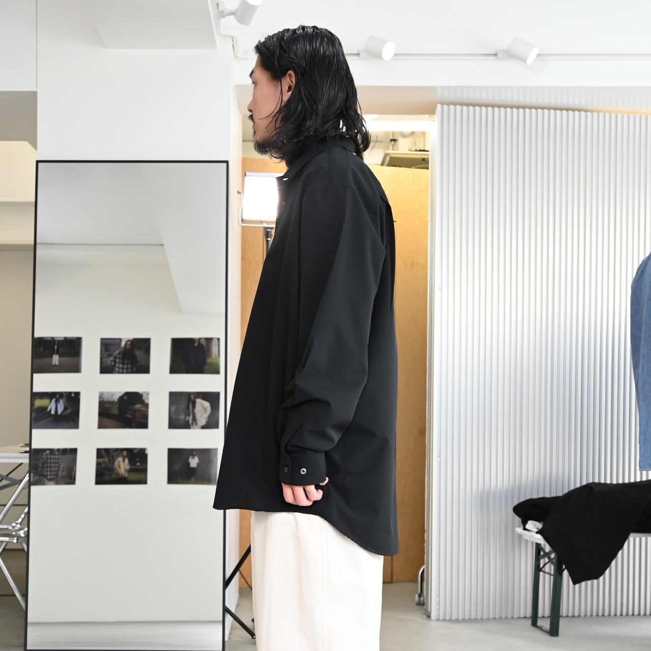 THE DAY / QUICK DRY STRETCH OPEN COLLAR SHIRT