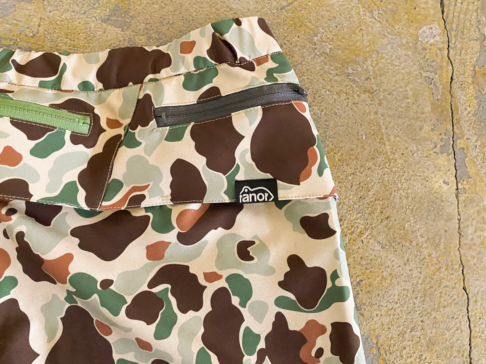 Ranorラナー カモフラ メンズレディースランニングショーツ トレイル