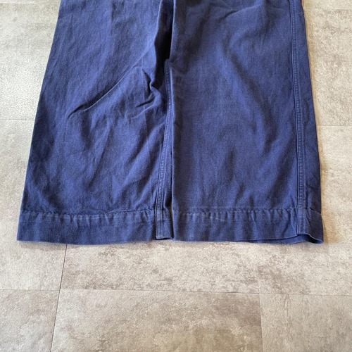 50-60s Reb フレンチワーク コットン ブルー パンツ W34 詳細写真12