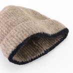 ふんわり軽やかなアルパカ 配色キャップ（3色）