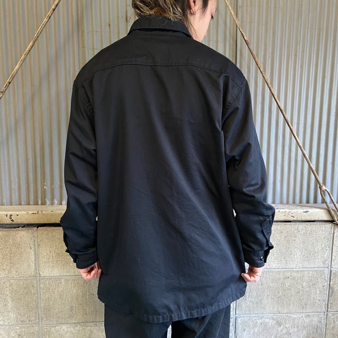 Carhartt カーハート ワークシャツ メンズL 古着 ワンポイントロゴ 