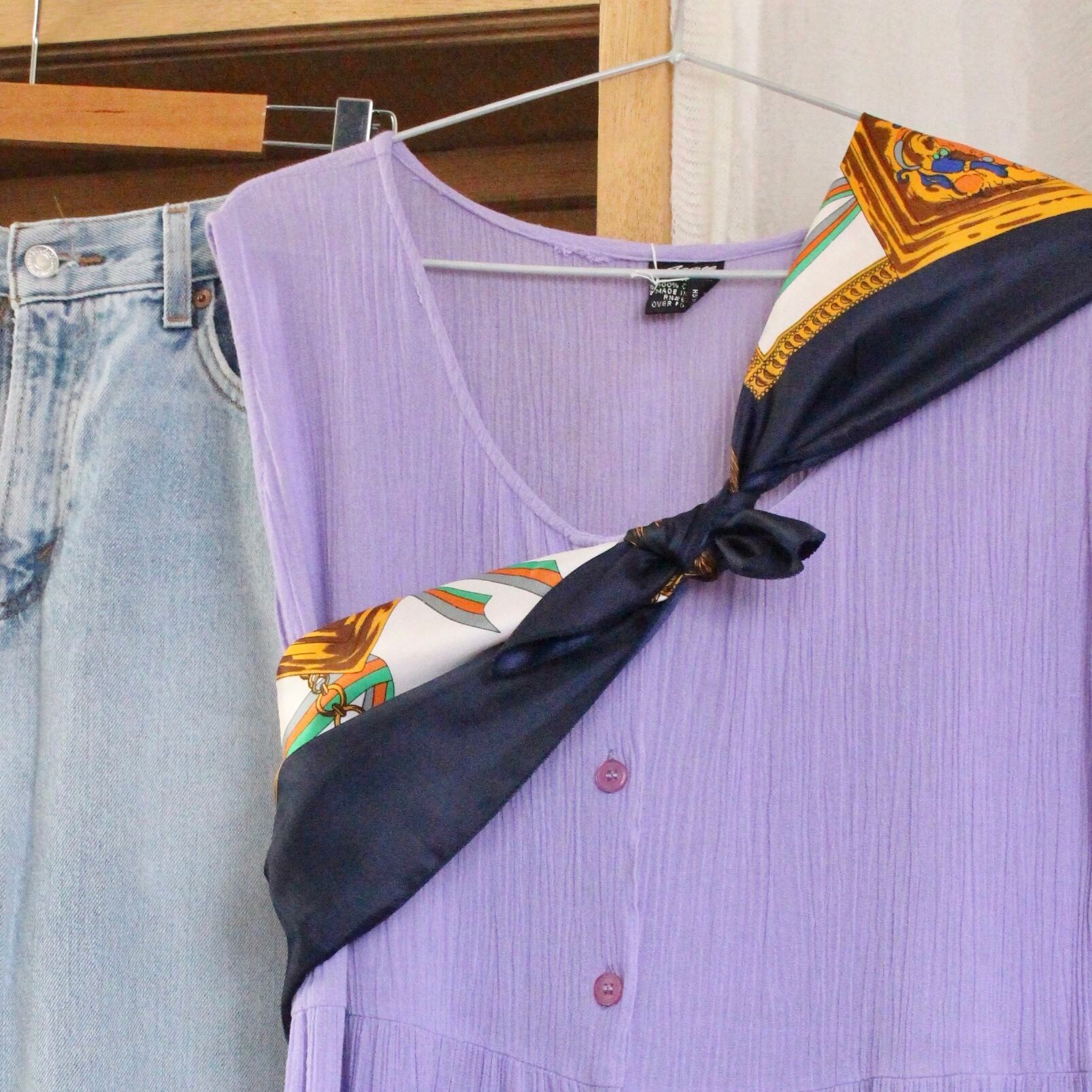 ネイビー スカーフ【1266】