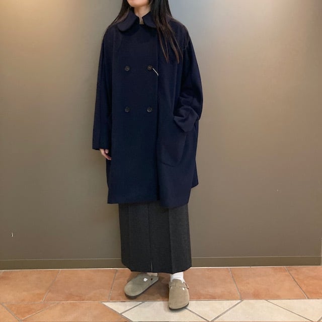 Dessin de Mode【デッサン ド モード】ラウンドカラーコート ハーフ丈