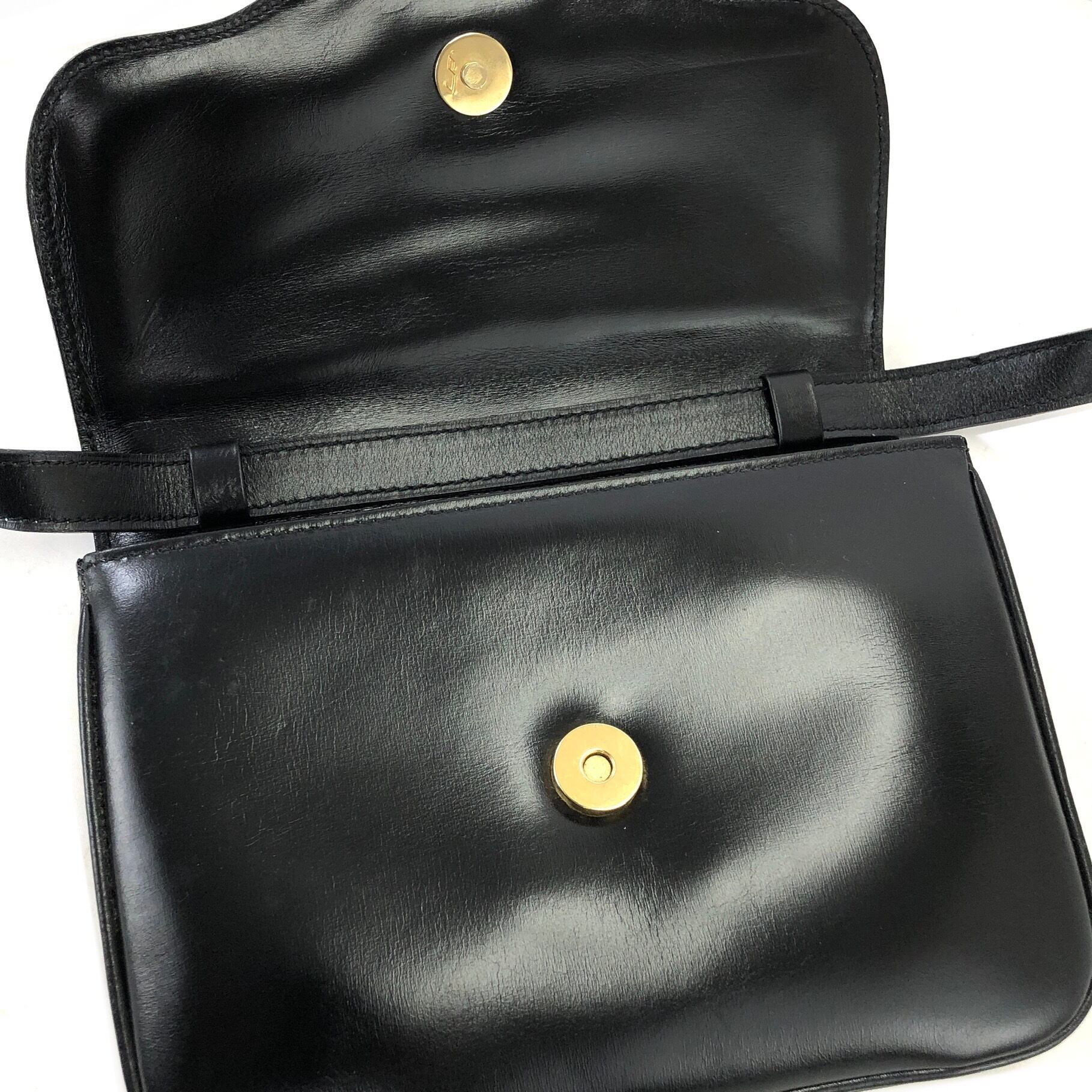 CELINE セリーヌ   ショルダーバッグ ブラック ブラゾン  レザー クロスボディ byue3n CELINE セリーヌ ブラゾン レザー クロスボディ ショルダーバッグ