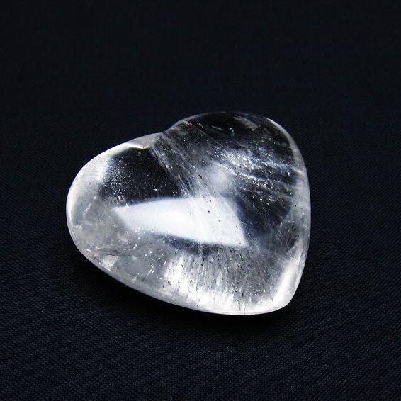 水晶 ハート置物 一点物 145-1469