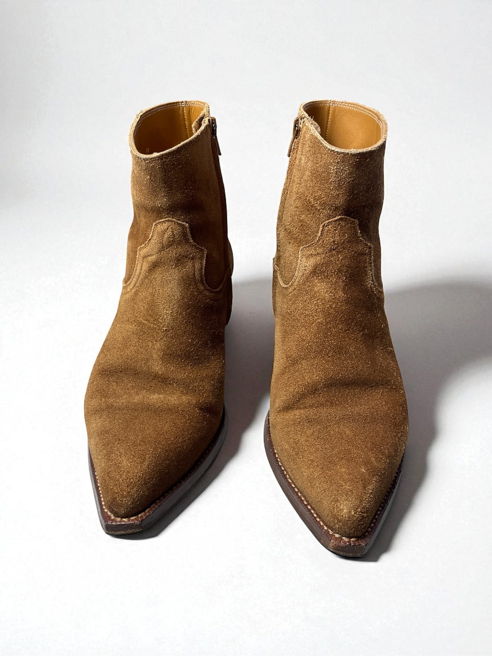 SAINT LAURENT by Hedi Slimane - SS15 Suede Side-Zip Boots 43