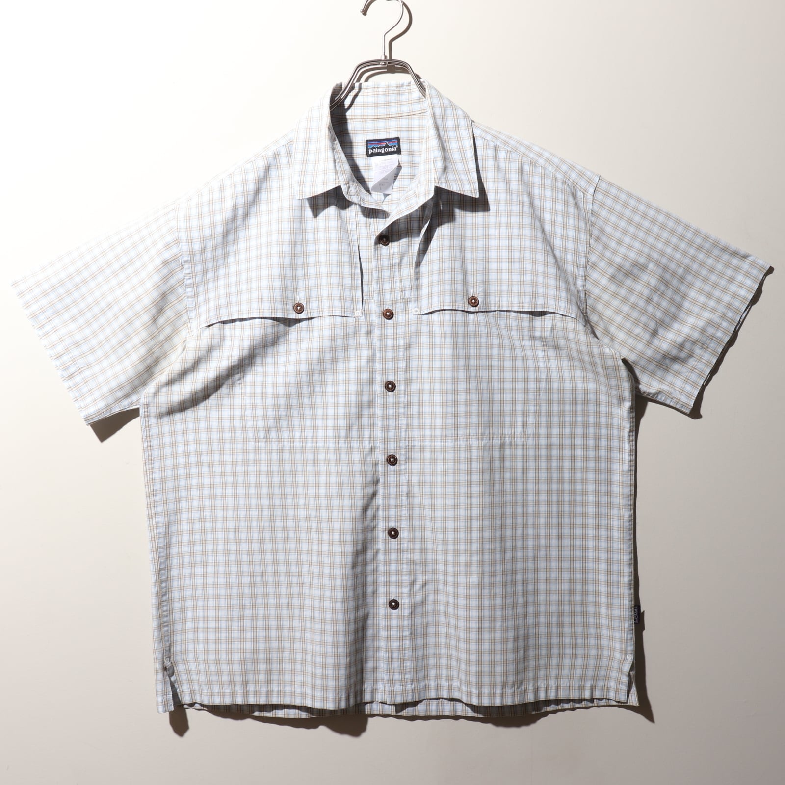 美品 L 10年 アイランドホッパーシャツ Patagonia パタゴニア 青