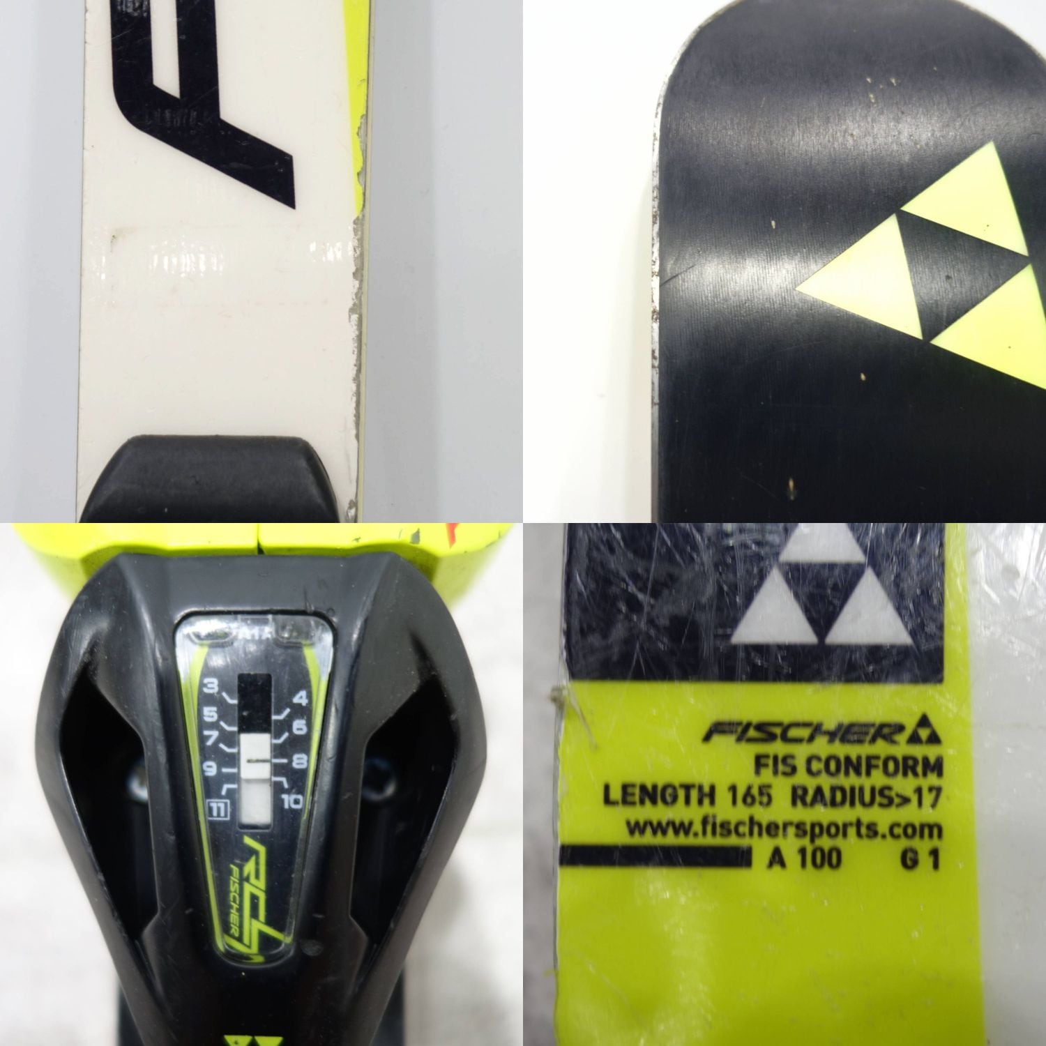 フィッシャー FISCHER WORLDCUP RC4 GS 165cm ビンディング Z11 レース