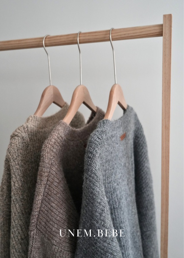 unem.original " 24aw hugknit for adult "※即納商品